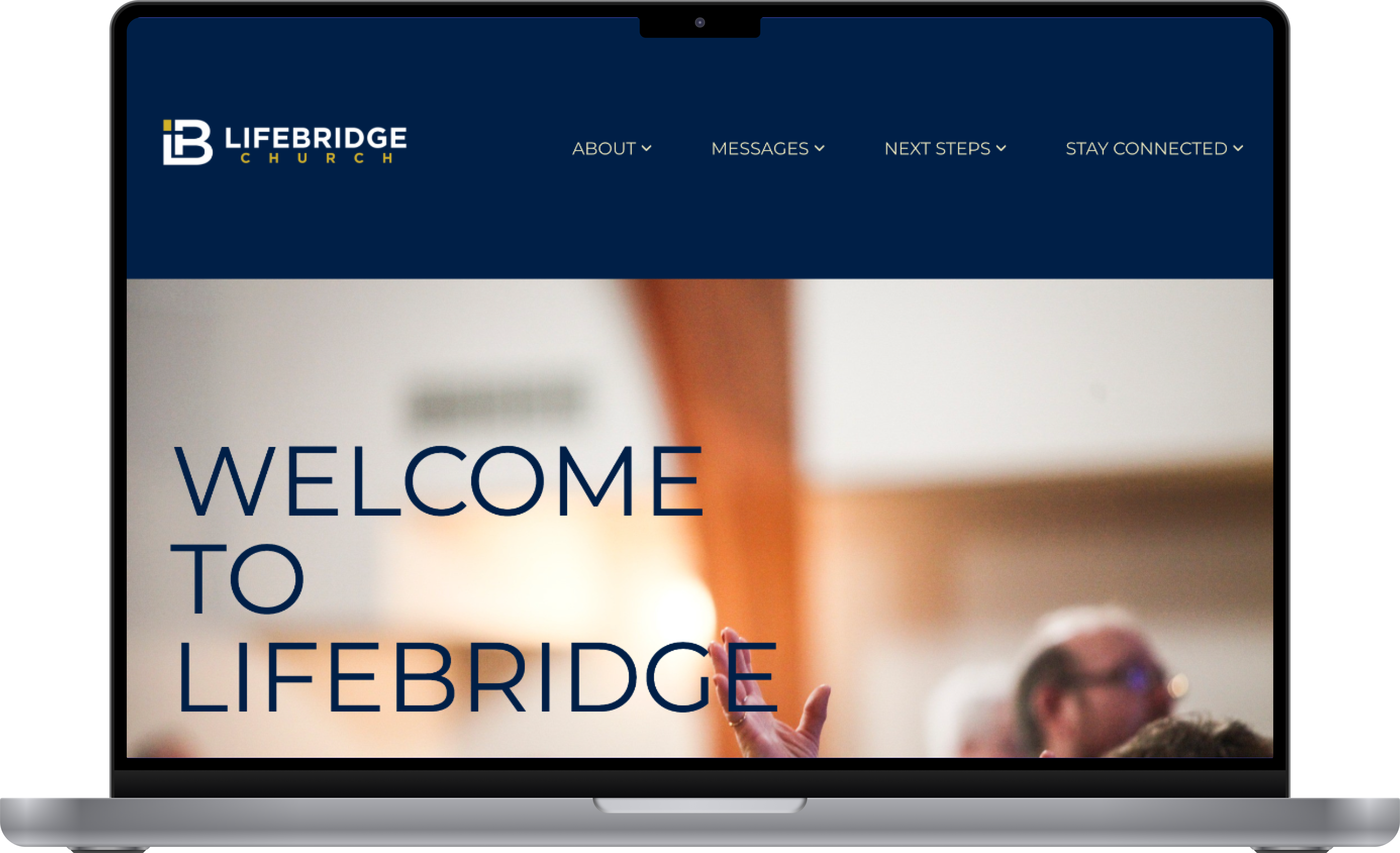 Before: original LifeBridge Church homepage